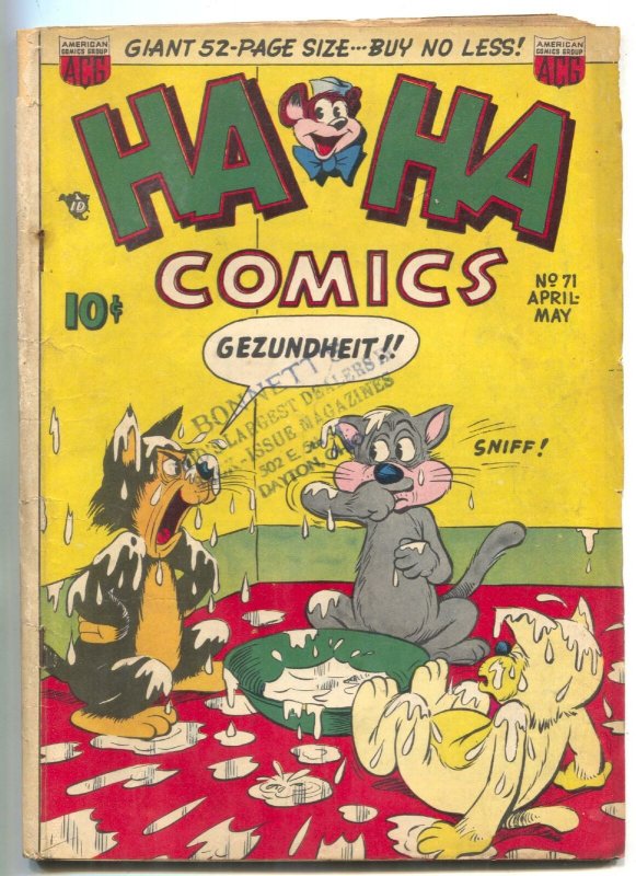 HA HA #71 1950- Golden Age Funny Animals VG- 