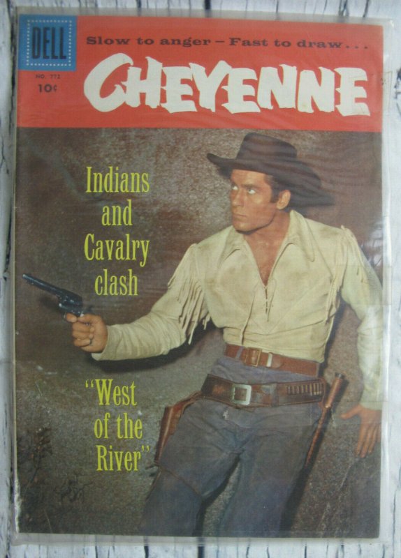 Cheyenne 2nd Issue  #772 Dell Comic Silver Age 1957 VF+ High Grade Western