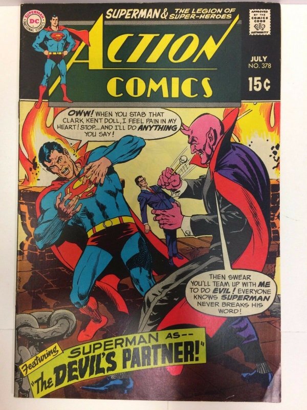 Action Comics #378 Comic Book DC 1969 Superman