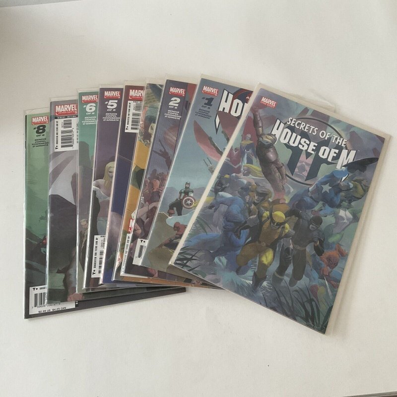 House Of M 1-8 Plus Secrets Of The House Of M One Shot Lot Run Set Nm Marvel