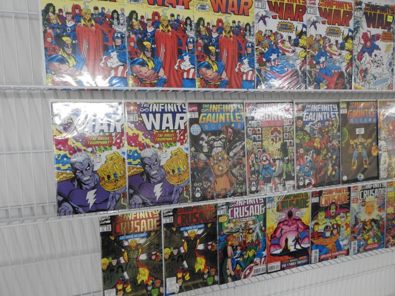 Infinity War, Infinity Gauntlet, & Infinity Crusade Complete Sets!!! Avg VF+ !