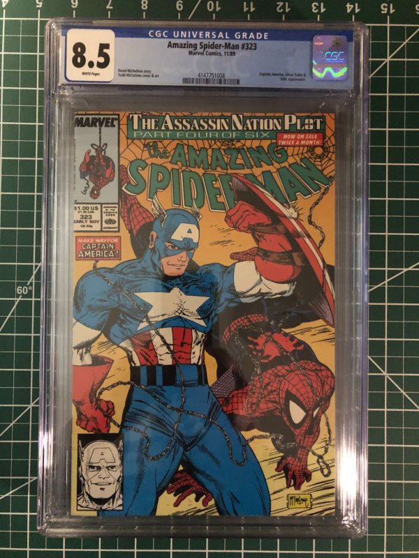 The Amazing Spider-Man #323, 324, 325 (1989) CGC graded Direct editions