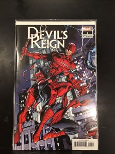 Devil's Reign 1D Bradshaw Connecting Variant VF 2022 Stock Image