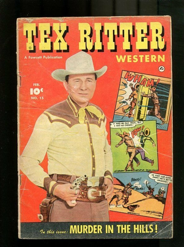 TEX RITTER 15-1952-FEBRUARY-MUDER IN THE HILLS VG