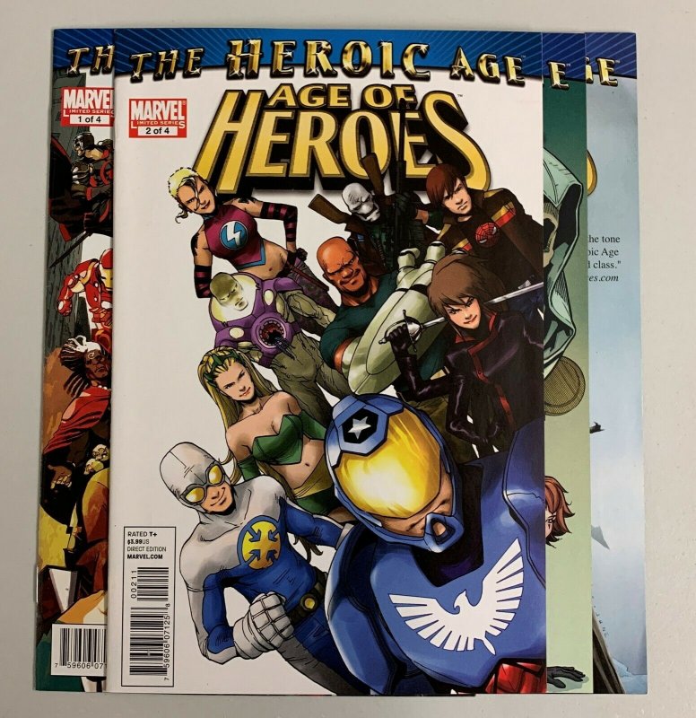 Age Of Heroes #1-4 Set (Marvel 2010) 1 2 3 4 Kurt Busiek (8.5+)