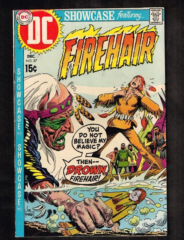 Showcase #87 ~ Firehair The Shaman! ~ 1969 (6.5) WH