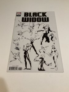 Black Widow 13 Lgy 53 Design Variant Nm Near Mint Marvel Comics