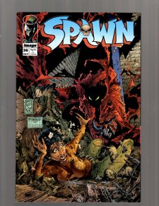 Lot of 12 Spawn Image Comic Books #10 14 15 16 17 18 23 28 29 31 36 38 J416