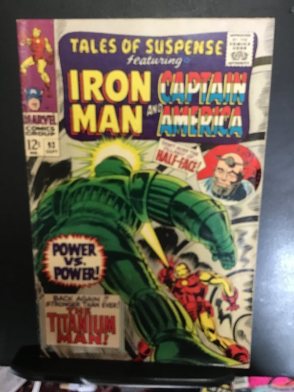 Tales of Suspense #93 (1967) mid high-grade Iron Man versus titanium man! FN/VF