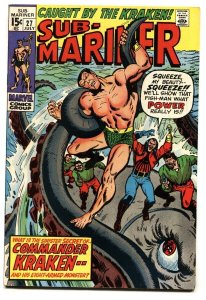 SUB-MARINER #27-1970-MARVEL-1st appearance of Commander Kraken