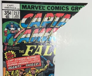 CAPTAIN AMERICA Comic # 217 — 1978 Marvel Universe — First Appearance Quasar