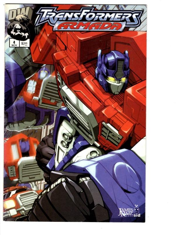 Transformers Armada Dreamwave Comic Books Optimus