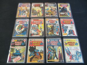 WORLDS FINEST 12 ISSUE COMIC RUN LOT#192-194 196 214-221  RUN BATMAN SUPERMAN 