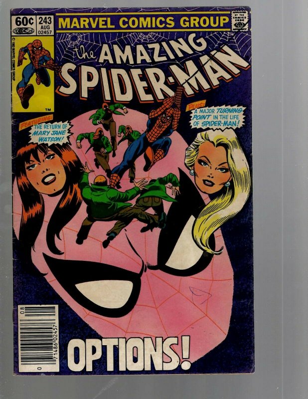 6 Amazing Spider-Man Marvel Comics # 243 245 246 247 248 249 Goblin Gwen TJ2