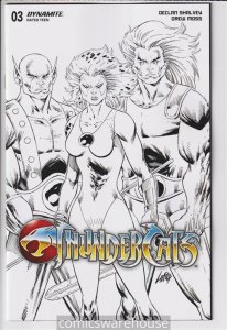 THUNDERCATS (2023 DYNAMITE) #3 VARIANT 1:10 CVR Y LIEFELD B&W NM R25993