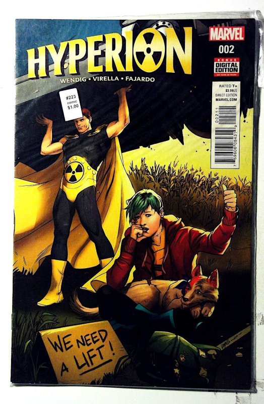 Hyperion #2 (2016) Marvel Comics 1st Print Comic Book