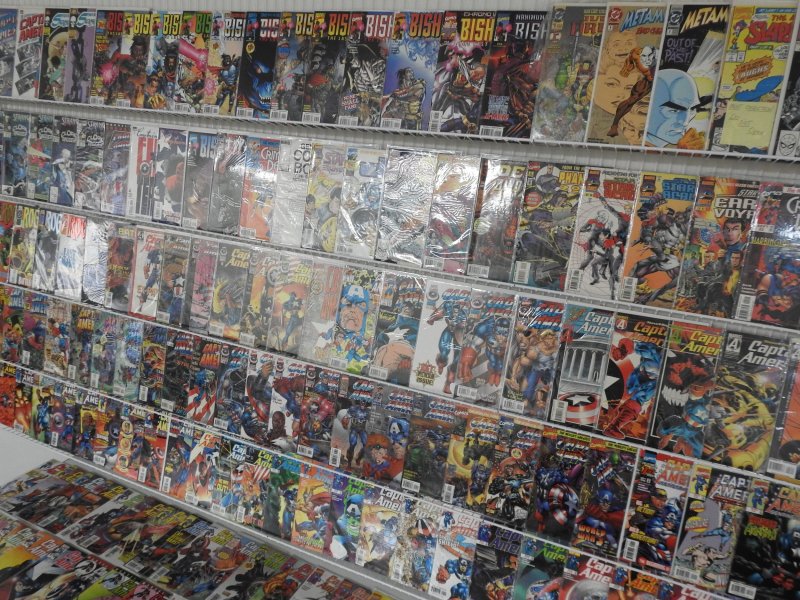 Huge Lot 150+ Comics W/ Captain America,  Bishop, Rogue+ Avg VF Condition!!