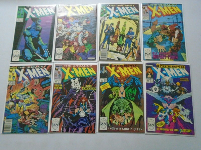 Uncanny X-Men Comic Lot From: #226-278 38 Diff Books Average 6.0 FN (1988-1991)