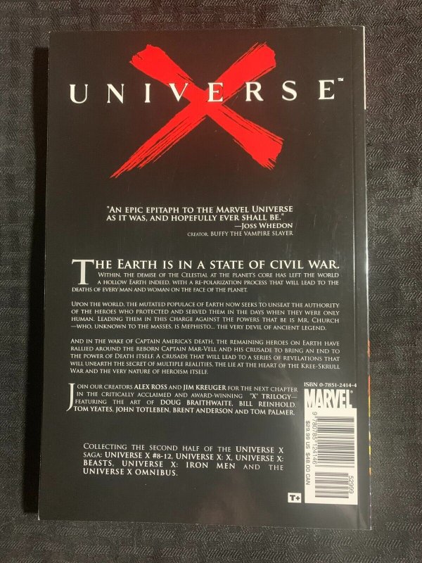 2007 UNIVERSE X Volume 2 SC VF 8.0 1st Marvel Comics / Alex Ross