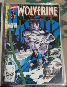 WOLVERINE # 25 1990 MARVEL JIM LEE COVER + JUNGLE BOOK STORY