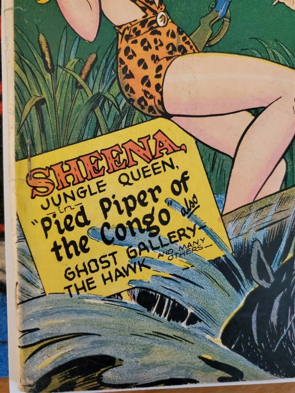 JUMBO COMICS #92, FICTION HOUSE, GD/VG Sheena/Sky Girl (1946)