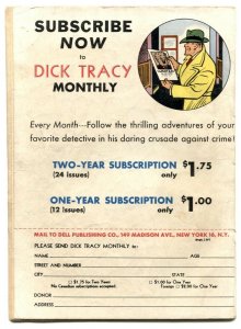 Dick Tracy #3 1948- Dell comics- Chester Gould VG