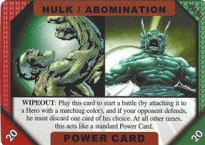 2001 Marvel Recharge - Power - Hulk/Abomination