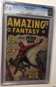 Amazing Fantasy 15 Spider-man 1 2 3 4 5 6 7 8 9 10 11 12 13 14 15 16-20 Cgc 7.0+