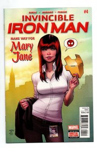 Invincible Iron Man # 4 - Mary Jane Watson - 2015 - NM
