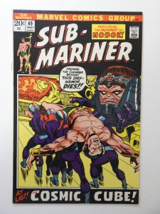 Sub-Mariner #49 (1972) VG+ Cond moisture stain, centerfold detached top staple