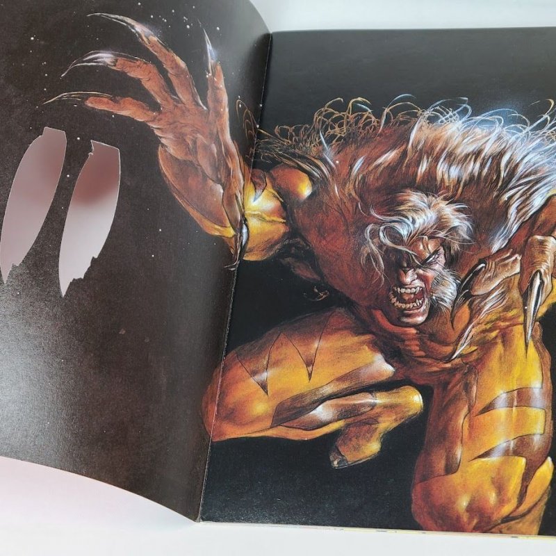 Sabretooth 1 Marvel 1993 FN- 1st  Solo Series Die Cut Painted Cover Wolverine