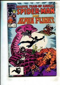 MARVEL TEAM-UP ANNUAL #7 (8.0) BYRNE!! 1984