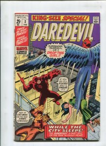 KING-SIZE SPECIAL DAREDEVIL #2 WHILE THE CITY SLEEPS! (7.0) 1971 