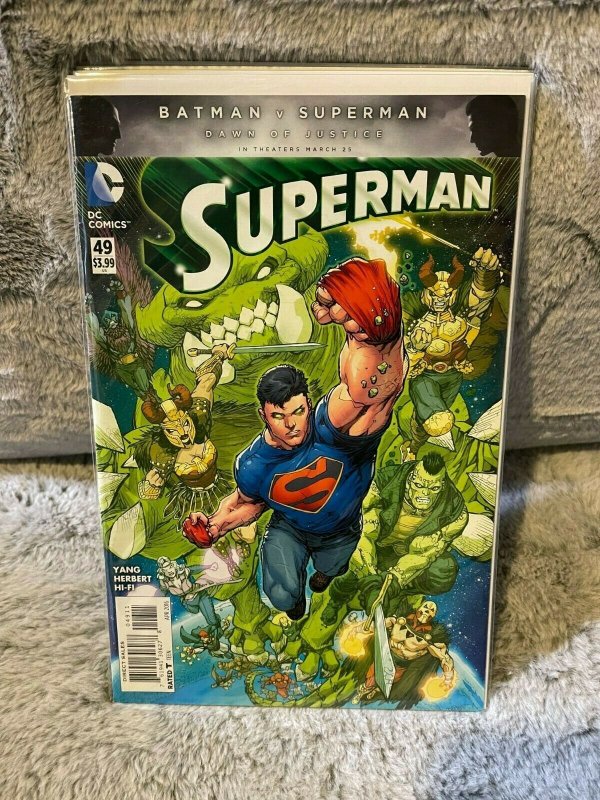 LOT OF 5 SUPERMAN The New 52 COMICS 36 LEGO VARIANT COVER 49 50 51 52 (2015)