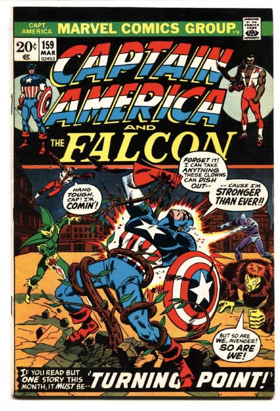 CAPTAIN AMERICA #159 1973-FALCON-comic book-vf