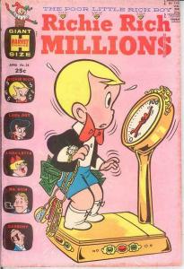 RICHIE RICH MILLIONS (1962-1982) 28 VG April 1968 COMICS BOOK