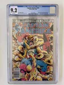 CAPTAIN AMERICA 276 -  CGC 9.2 Newsstand -  BARON ZEMO