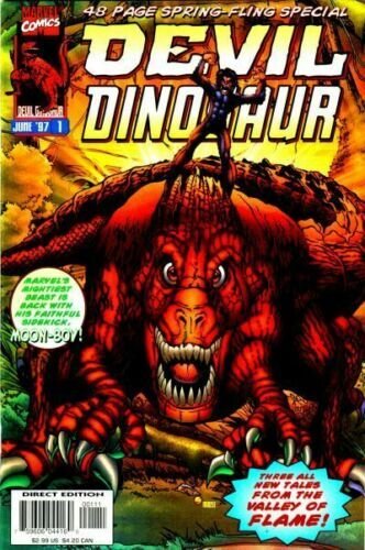 Devil Dinosaur Spring Fling #1 Cover - Moon-Boy - 1997 art by Humberto Ramos 