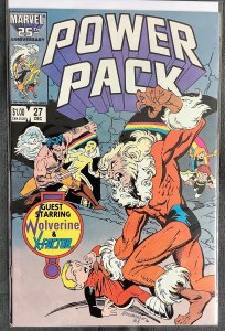 Power Pack #27 (1986, Marvel) Wolverine, Sabretooth and X-Factor. NM+