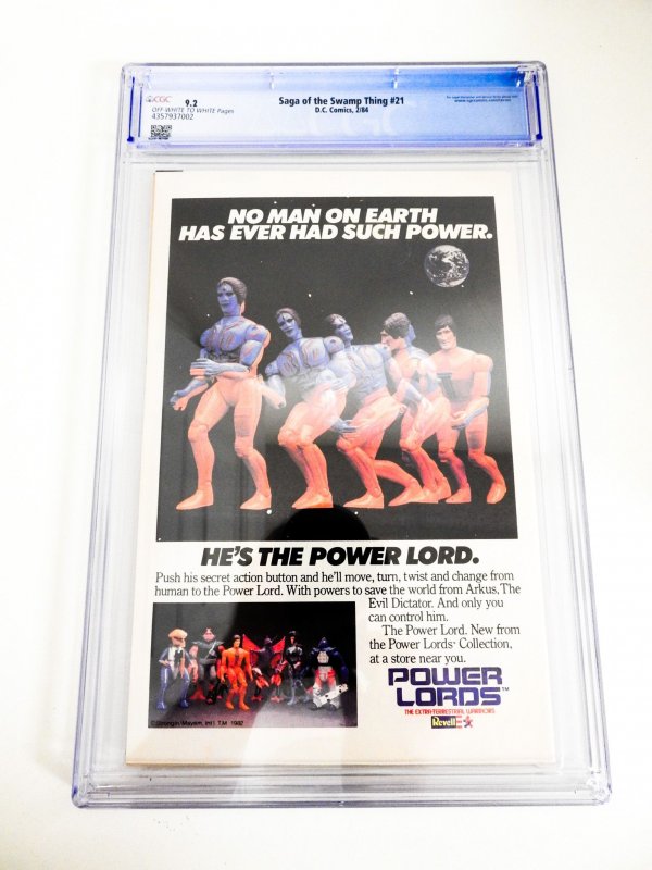 The Saga of Swamp Thing #21 (1984) CGC 9.2!