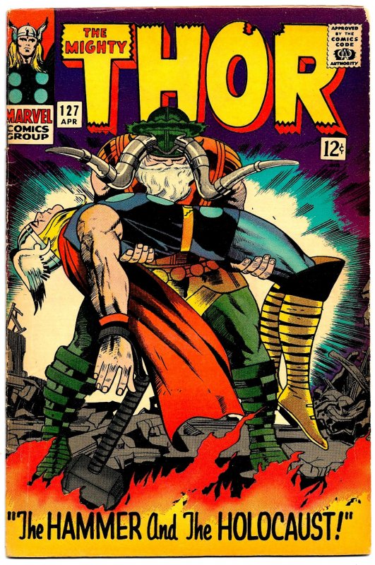 THOR #127 (April1966) 6.0 FN * 2nd THOR Issue! Jack Kirby+Stan Lee Excitement!