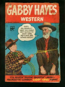 GABBY HAYES #4-1949 March-FAWCETT WESTERN PHOTO COVER-FAIR-POOR condition P/FR