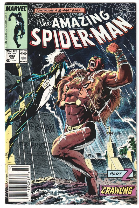 The Amazing Spider-Man #293 (1987) Kraven's Last Hunt, Newsstand Edition