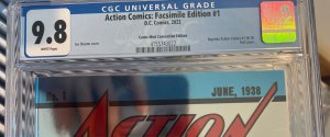 Action Comics Facsimile Edition #1 CGC 9.8 ‘22 DC NYCC Foil Variant 1,500 Ltd 