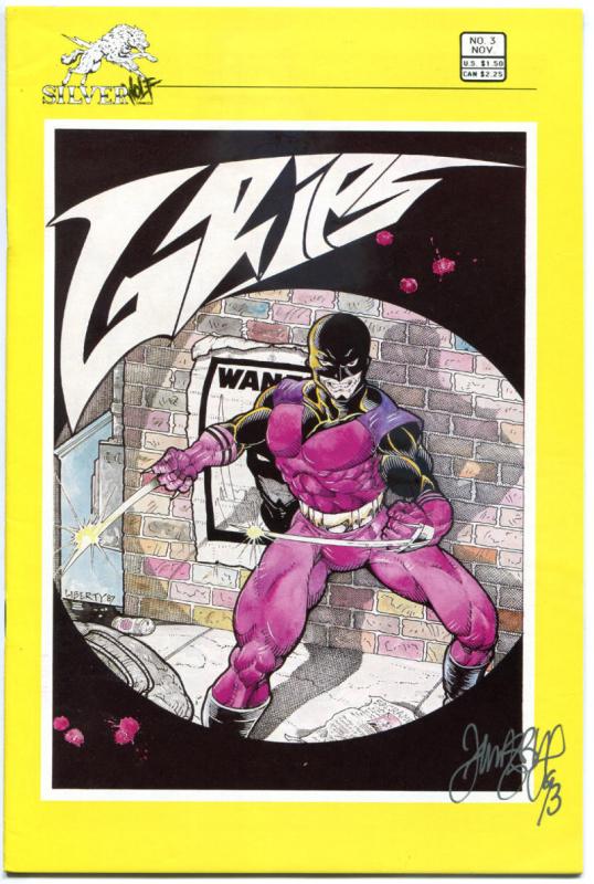 GRIPS #3, VF/NM, Signed by Tim Vigil, SilverWolf, 1986, more indies in our store 