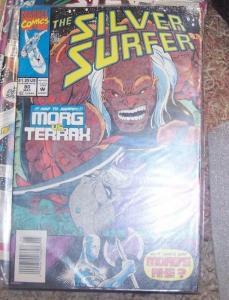 Silver Surfer #80 (May 1993, Marvel) morg vs terral heralds of galactus