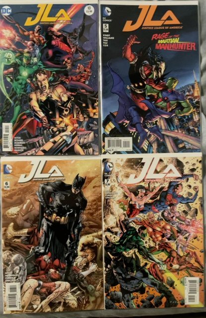 Justice League of America #4-10 (2015) 7 issue lot all high grade
