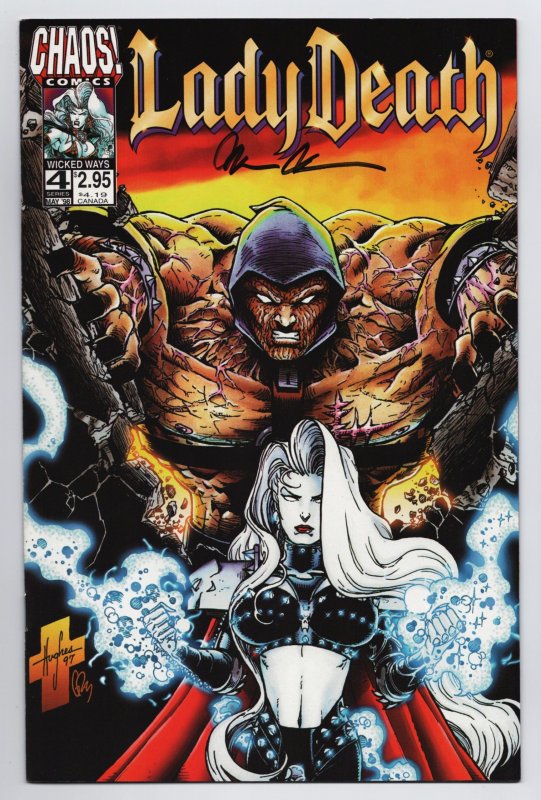 Lady Death #4 Wicked Ways | Signed by Brian Pulido (Chaos, 1998) VF/NM