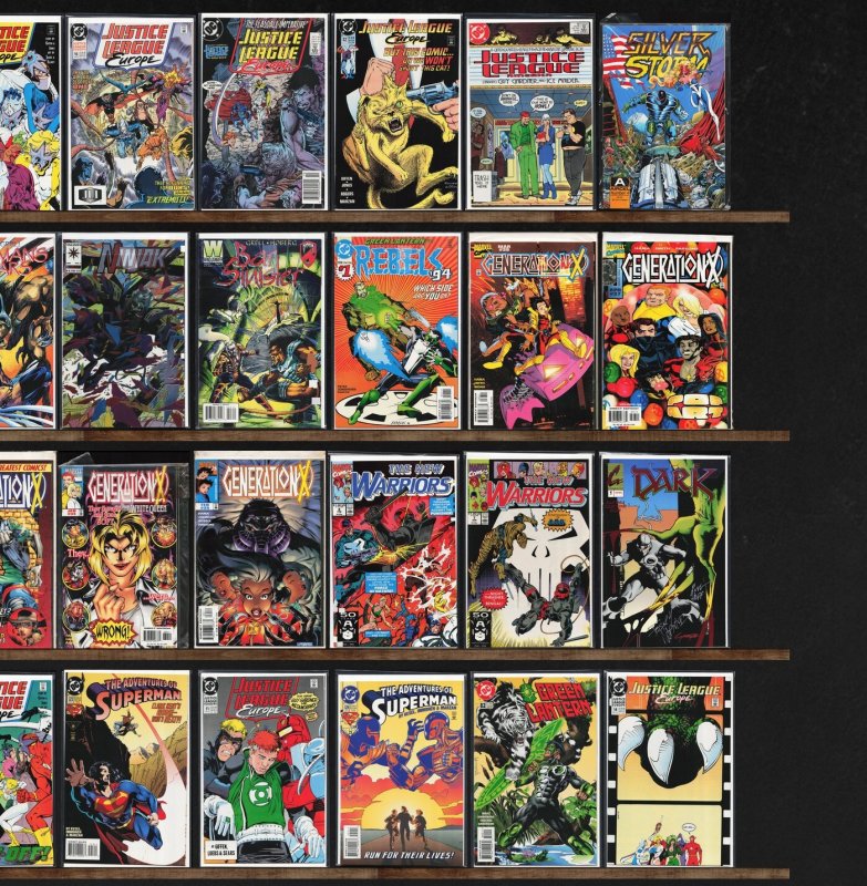 Huge Lot 140+ Comics with Generation X, Justice League America & More!