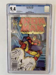 Iron Man #246 CGC 9.4 Newsstand (1989)